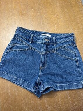 PacSun High-Waist Indigo Denim Shorts